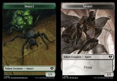 Insect (0033) // Spirit (0039) Double-Sided Token - Foil